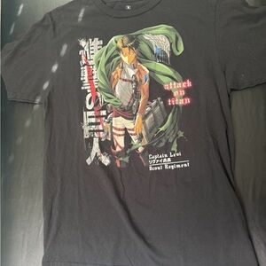 Ripple Junction Black Attack on Titan Levi T-Shirt